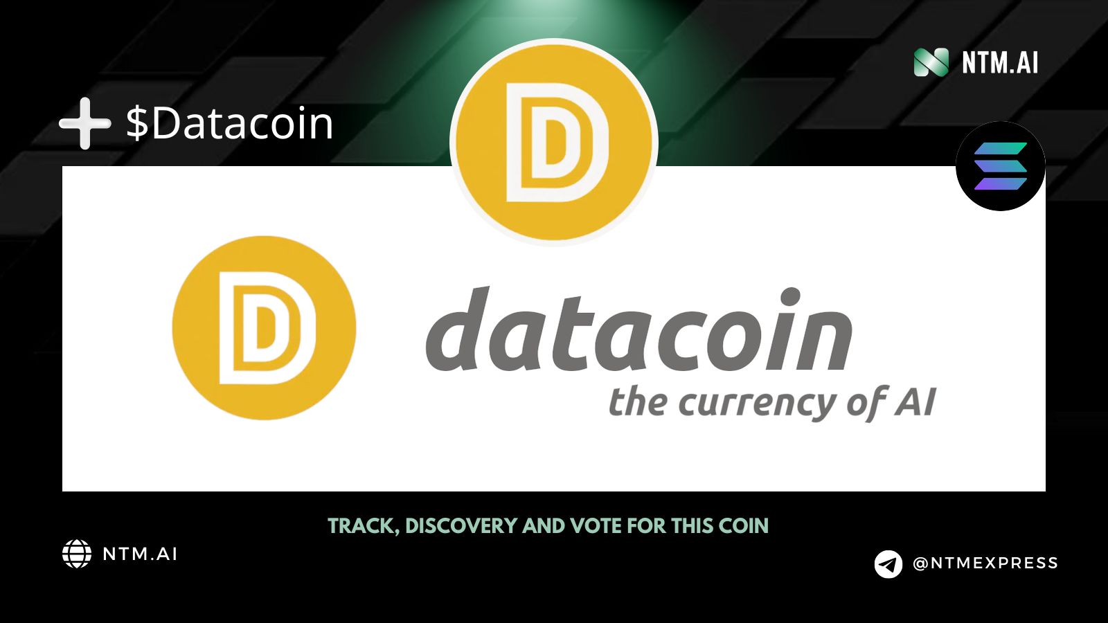 The Currency Of AI (Datacoin) | NTM.ai